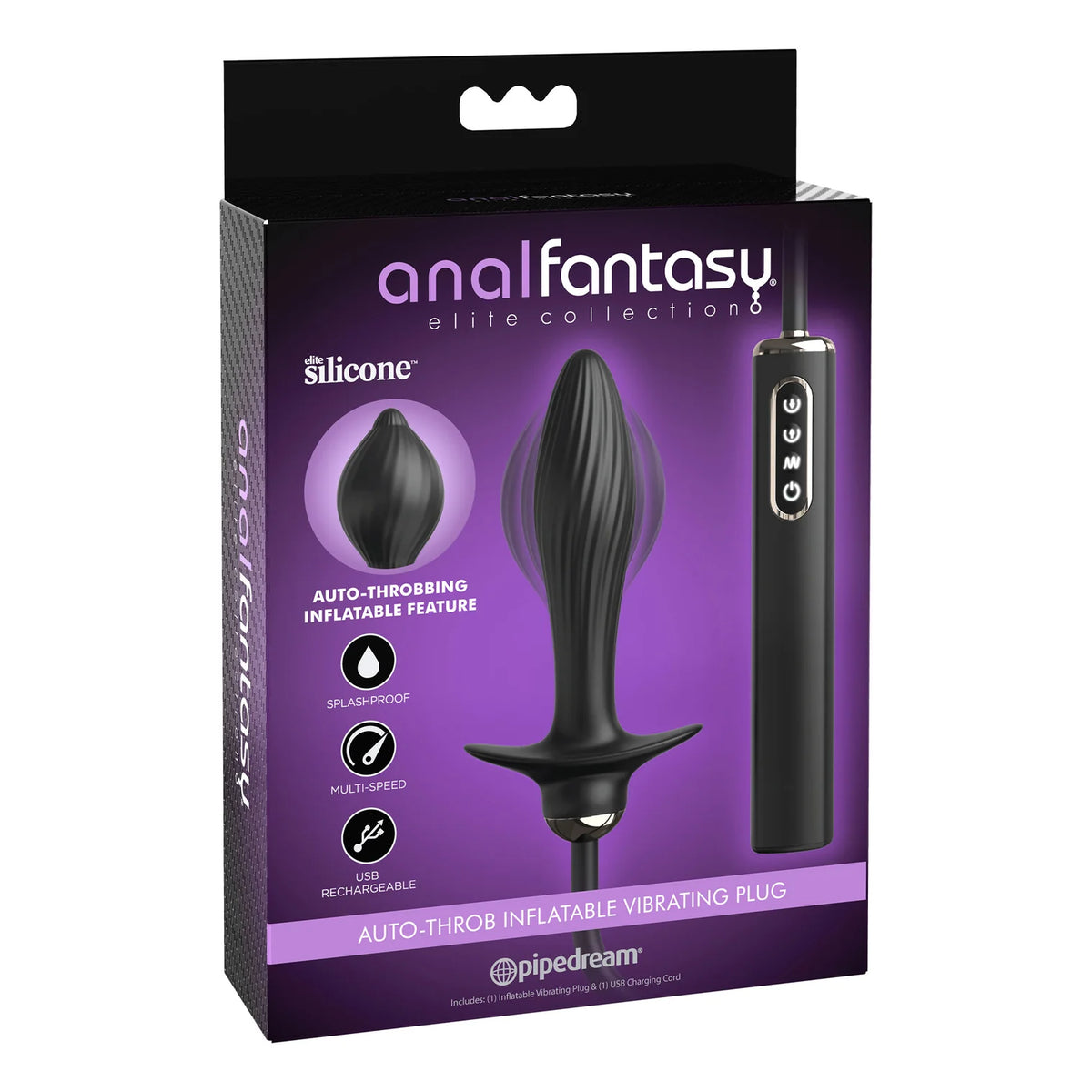 Pipedream - Anal Fantasy Elite - Auto-Throb Inflatable Vibrating Plug